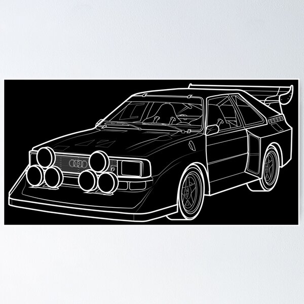 Póster con la obra «AUDI QUATTRO S1 E2 