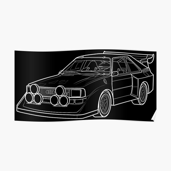 AUDI QUATTRO S1 E2 "GRUPPE B" Poster