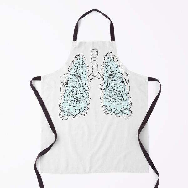 Item preview, Floral lungs line art. Floral Lungs Anatomy Poster designed and sold by OneLinePrint.