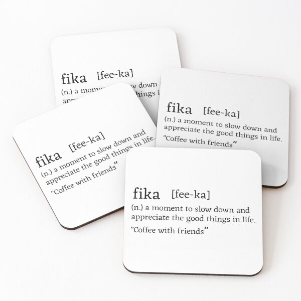 Item preview, fika - dictionary definition designed and sold by eleanor27.