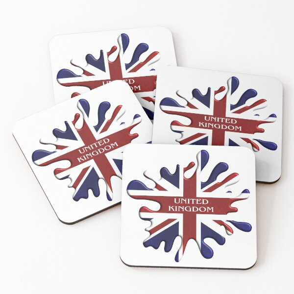 Item preview, United Kingdom Flag Paint Splat Design designed and sold by wimblettdesigns.