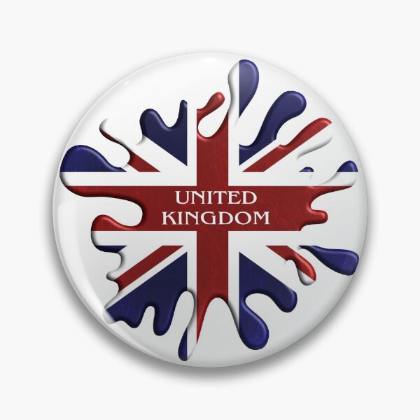 Item preview, United Kingdom Flag Paint Splat Design designed and sold by wimblettdesigns.