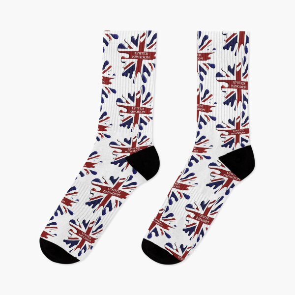 Item preview, United Kingdom Flag Paint Splat Design designed and sold by wimblettdesigns.