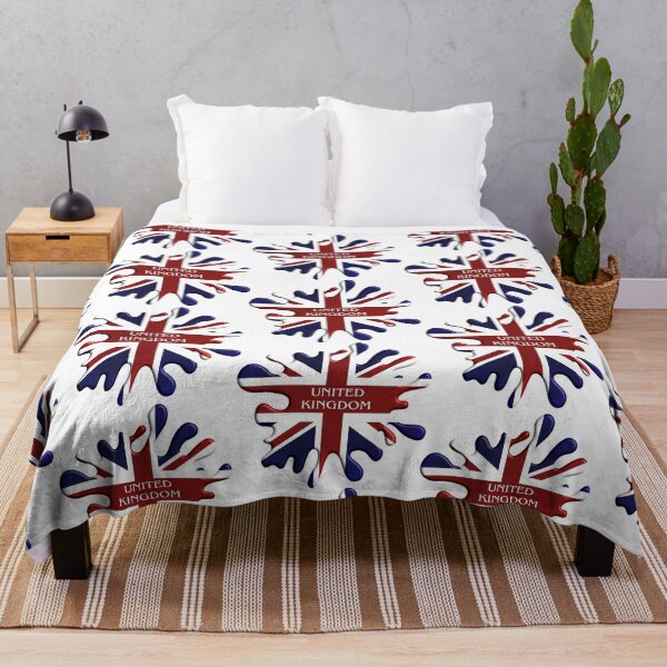 Item preview, United Kingdom Flag Paint Splat Design designed and sold by wimblettdesigns.