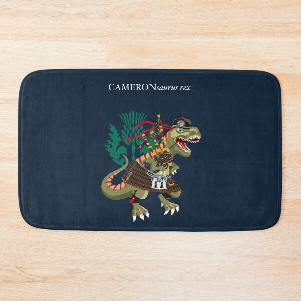 Item preview, Clanosaurus Rex CAMERONsaurus rex Cameron of Erract Family Tartan designed and sold by Lisa Rotenberg.
