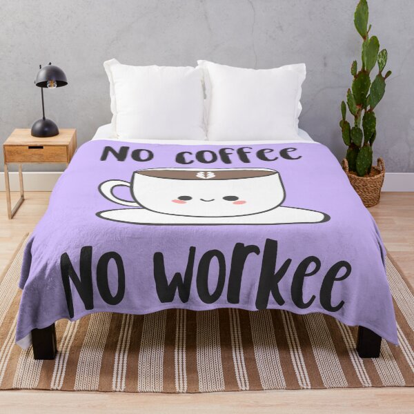 Item preview, No coffee no workee, Funny gift for coffee lover designed and sold by ArtfulTat.
