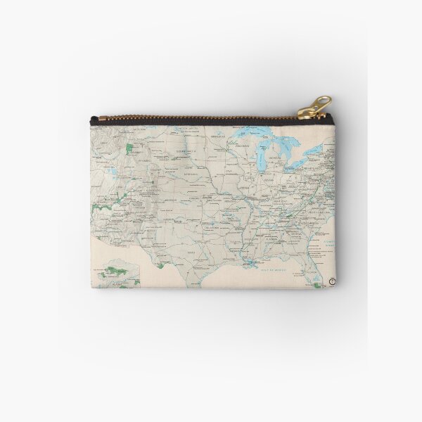 Item preview, United States National Parks Map (2000) Vintage US Recreational & Preserve Areas Atlas designed and sold by BravuraMedia.