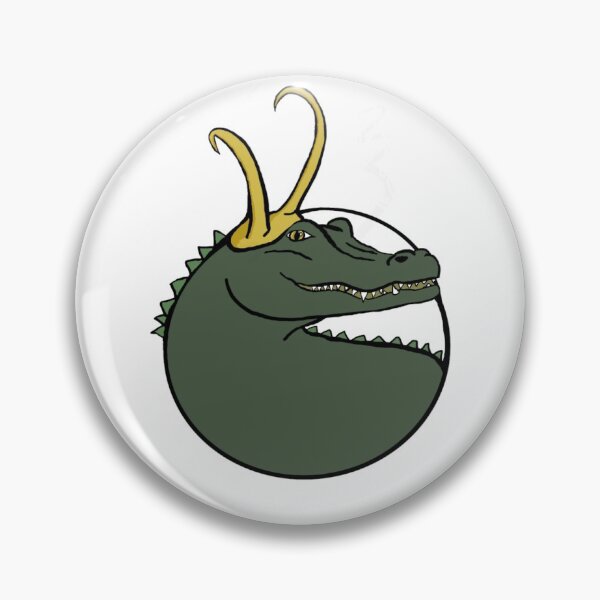 Item preview, Alligator Loki circle  designed and sold by Notveryclassy.