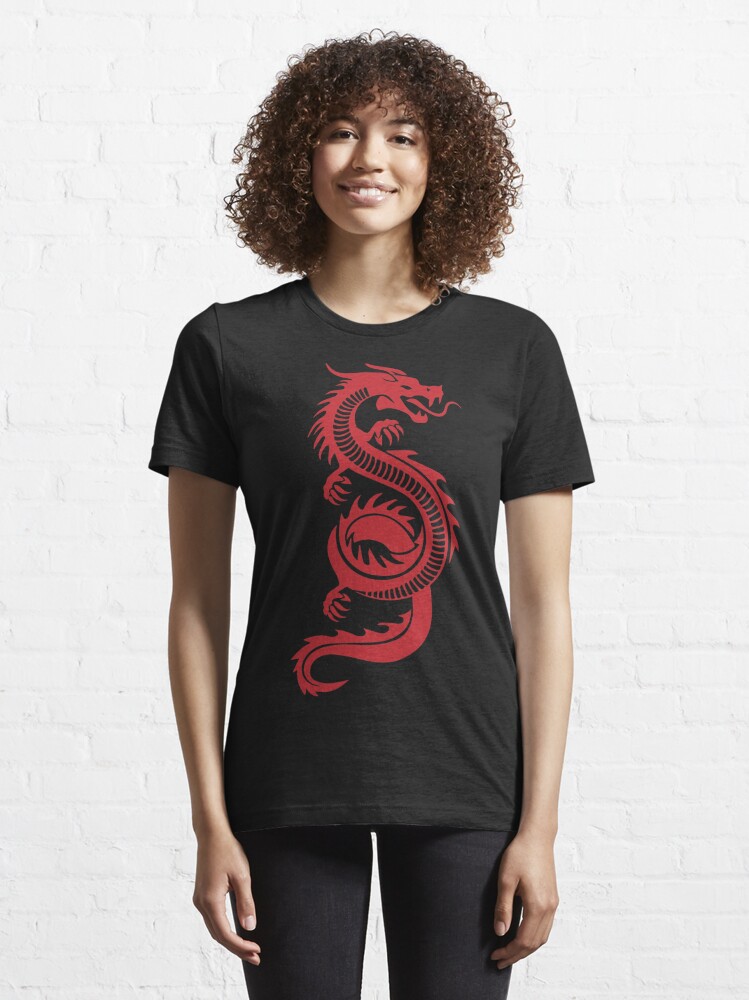 T shirt 2025 dragon rouge