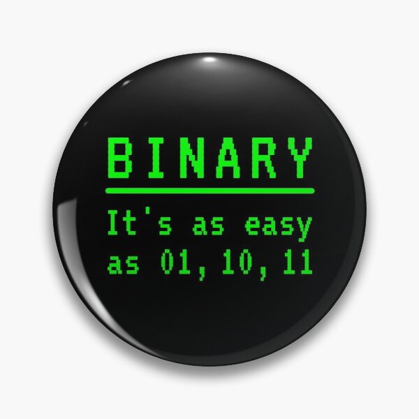 Artikelvorschau, binary it's as easy as 01, 10, 11 entworfen und verkauft von querblick.