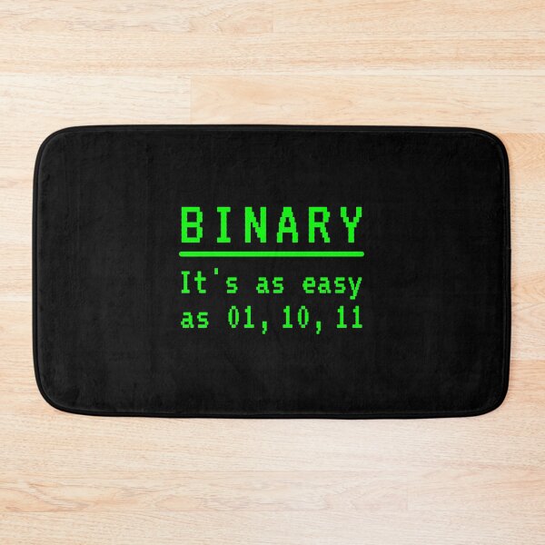 Item preview, binary it's as easy as 01, 10, 11 designed and sold by querblick.