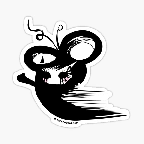 whimsical devil monster illustration Sticker