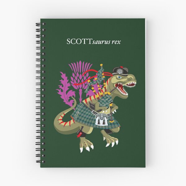 Item preview, Clanosaurus Rex SCOTTsaurus rex Scott Ancient Green Clan Kilt Family Tartan designed and sold by Lisa Rotenberg.