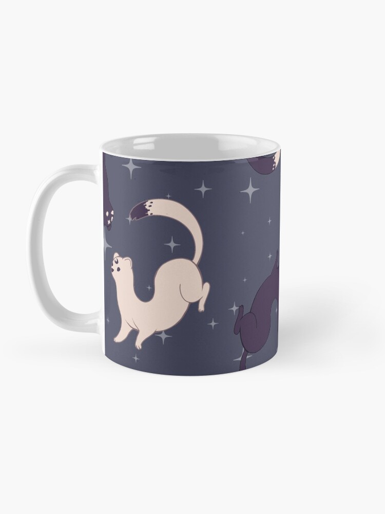 Alternate view of Mystic weasels pattern Mug