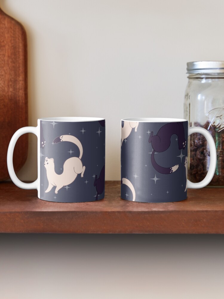Alternate view of Mystic weasels pattern Mug