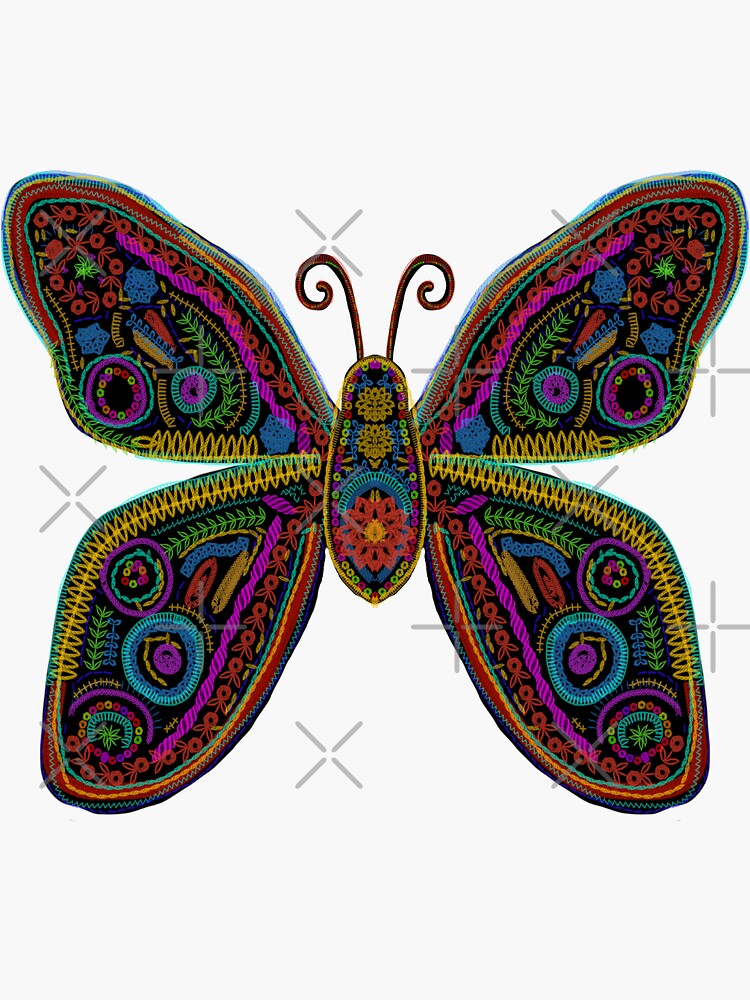 Embroidered Butterfly by alexandra-groth