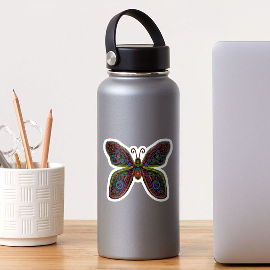 Embroidered Butterfly Sticker