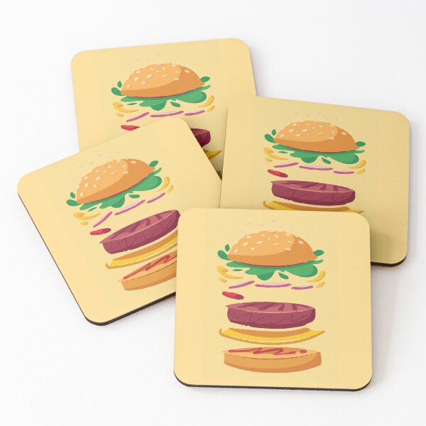Artikelvorschau, Burger-Explosion-Illustration entworfen und verkauft von OD-Designs.