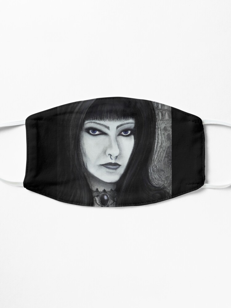 Alternate view of Whitby Jet Gothic Mask
