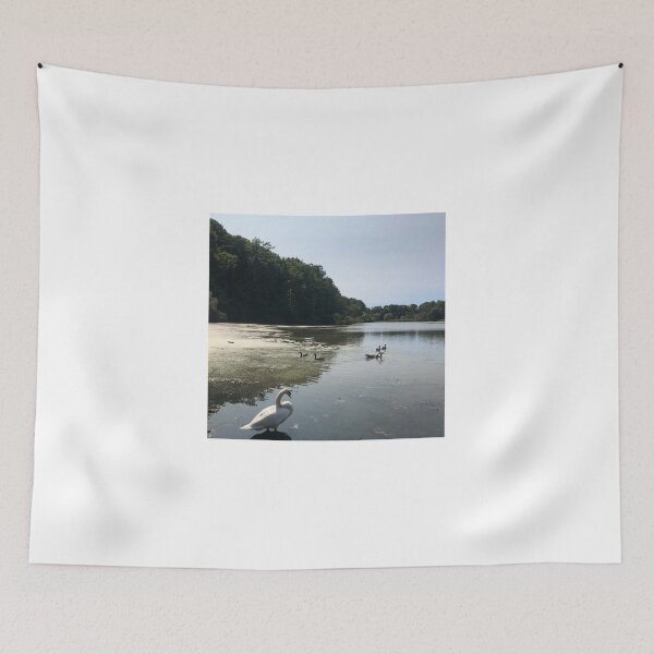 Item preview, Swan and Geese Friends Hanging out At The Lake  designed and sold by art-dreams.