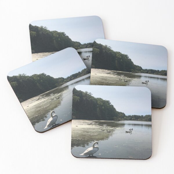 Item preview, Swan and Geese Friends Hanging out At The Lake  designed and sold by art-dreams.