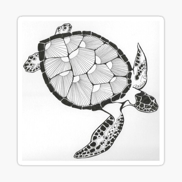Tangle Turtle Sticker