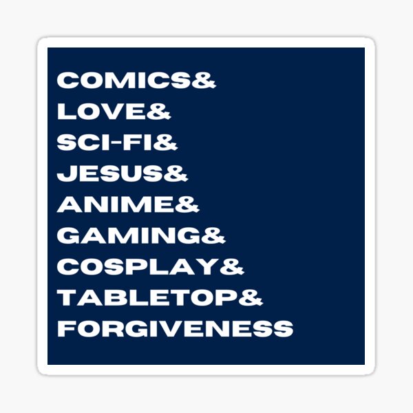 All The & Sticker