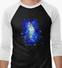 Psychedelic Galaxy Cat in space Men's Baseball ¾ T-Shirt