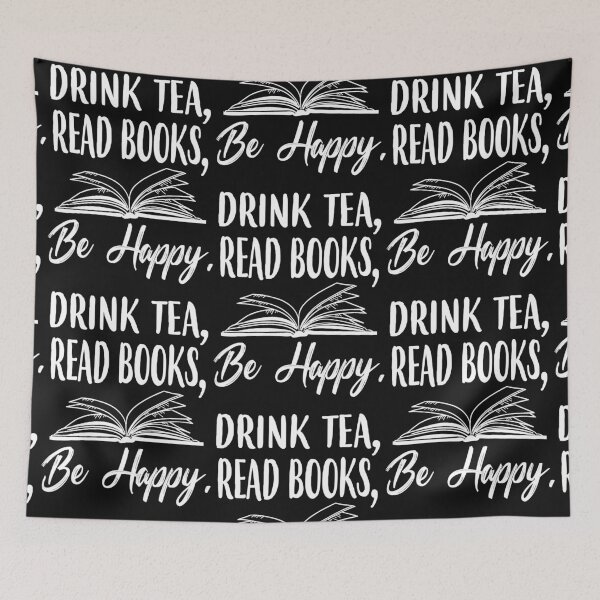 Item preview, Happiness is Drink Tea and Read Book designed and sold by LeHongTien.