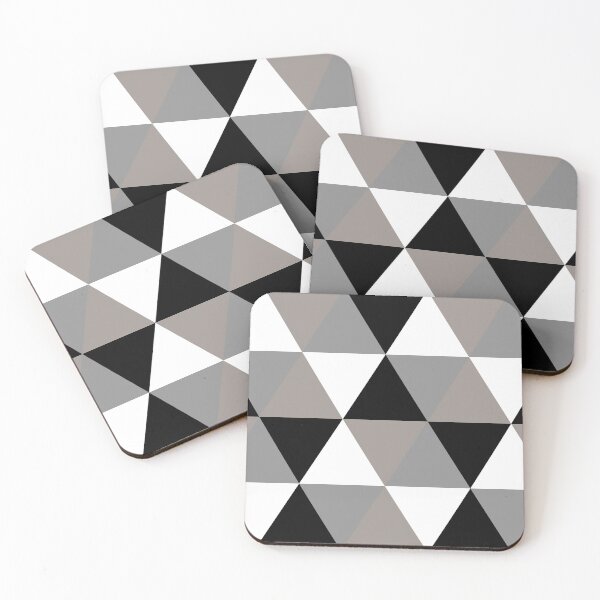 Item preview, triangles black white grey gray green designed and sold by Seatzy.