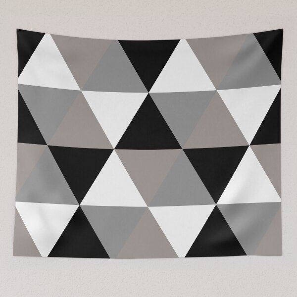 Item preview, triangles black white grey gray green designed and sold by Seatzy.
