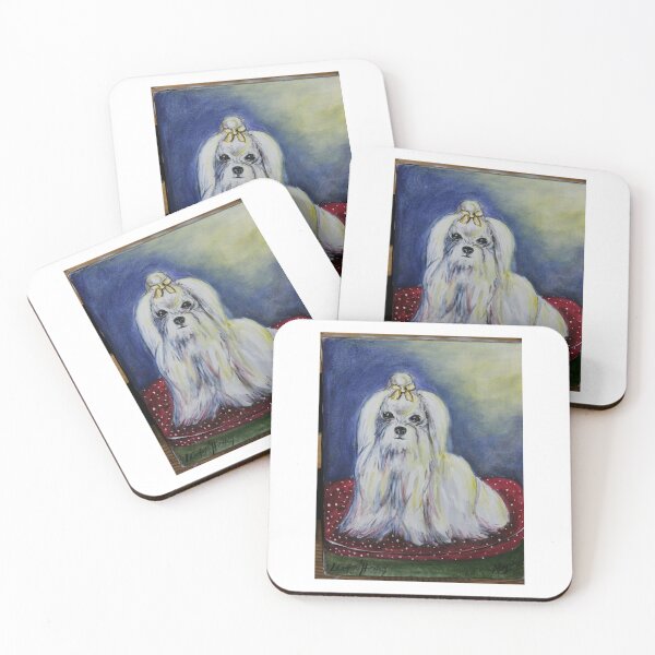 Item preview, Maltese on a Pillow designed and sold by chstudios.