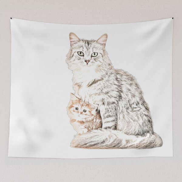Item preview, Me and mini Cat designed and sold by Jelly Bear.