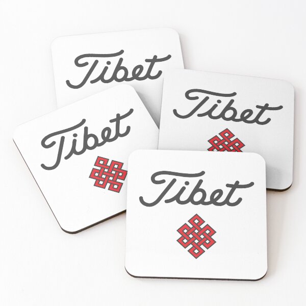 Item preview, Tibet Black Script & Buddhist Symbol designed and sold by ArtofDissent.
