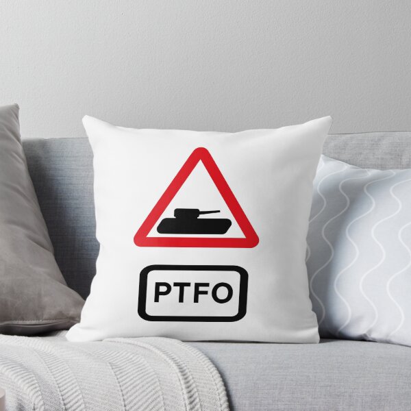 Item preview, Tank Road Sign PTFO - Play the f*&king objective! Gamer's design designed and sold by MintGubbins.