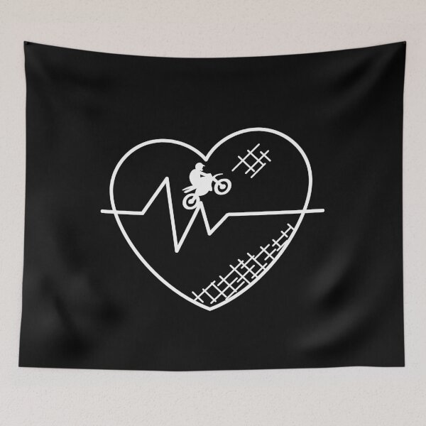 Item preview, Dirt Bike Heartbeat | Motocross Lover Unique Dirt Biking Gift | Racing, Dirt Bike Racer designed and sold by Kahume.