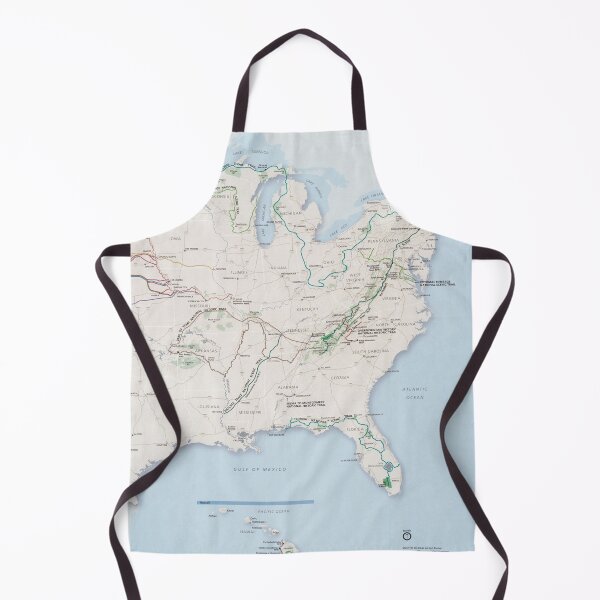 Item preview, US National Trails System Map (2004) United States Scenic Hiking Routes Atlas designed and sold by BravuraMedia.