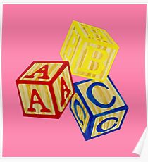 Alphabet Blocks Poster