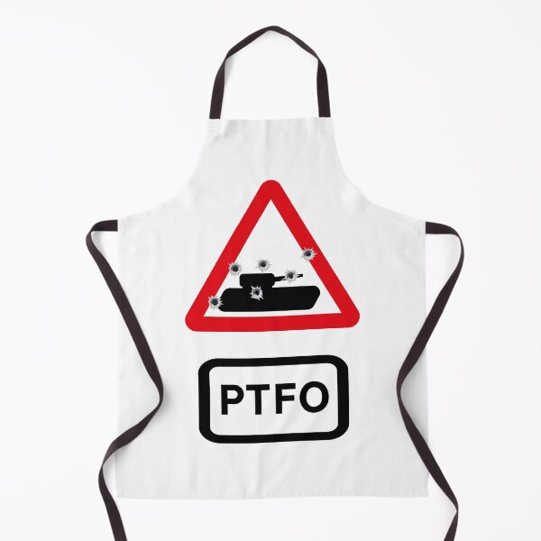 Item preview, Tank Road Sign PTFO with bullet holes - Play the f*&king objective! Gamer's design designed and sold by MintGubbins.