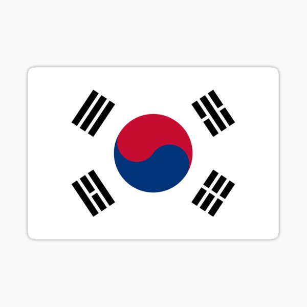 KOREA MAP DECAL KOREAN  STICKER MADE IN K-POP 