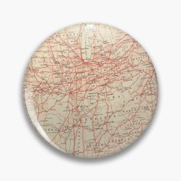 Item preview, Old United States Railroad Map (1884) Vintage US Railway Atlas designed and sold by BravuraMedia.