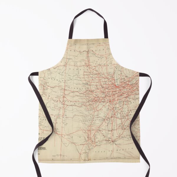 Item preview, Old United States Railroad Map (1884) Vintage US Railway Atlas designed and sold by BravuraMedia.
