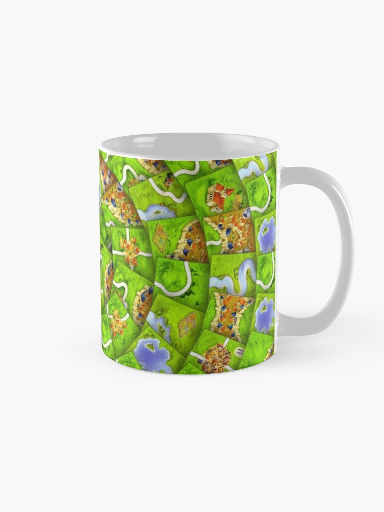 Alternate view of Carcassonne swirl Mug