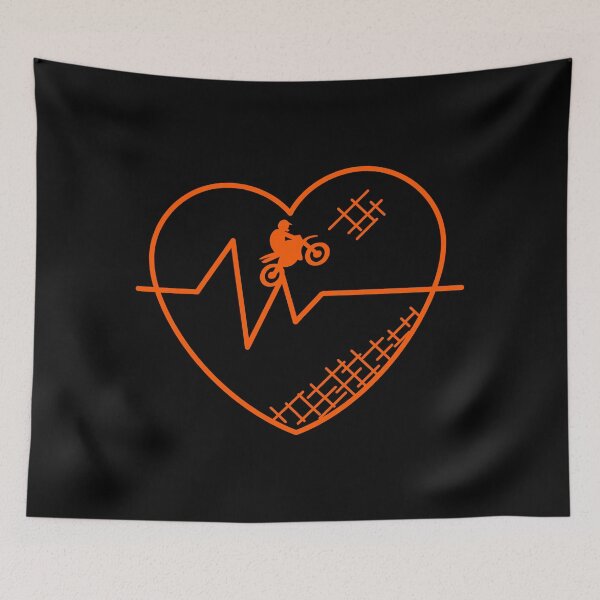 Item preview, Dirt Bike Heartbeat | Motocross Lover Unique Dirt Biking Gift | Racing, Dirt Bike Racer designed and sold by Kahume.