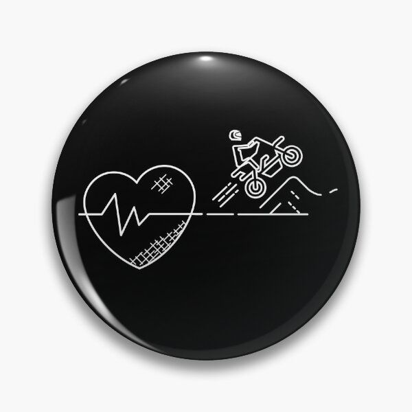 Item preview, Dirt Bike Heartbeat | Motocross Lover Unique Dirt Biking Gift | Racing, Dirt Bike Racer designed and sold by Kahume.