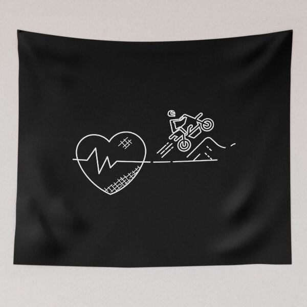 Item preview, Dirt Bike Heartbeat | Motocross Lover Unique Dirt Biking Gift | Racing, Dirt Bike Racer designed and sold by Kahume.