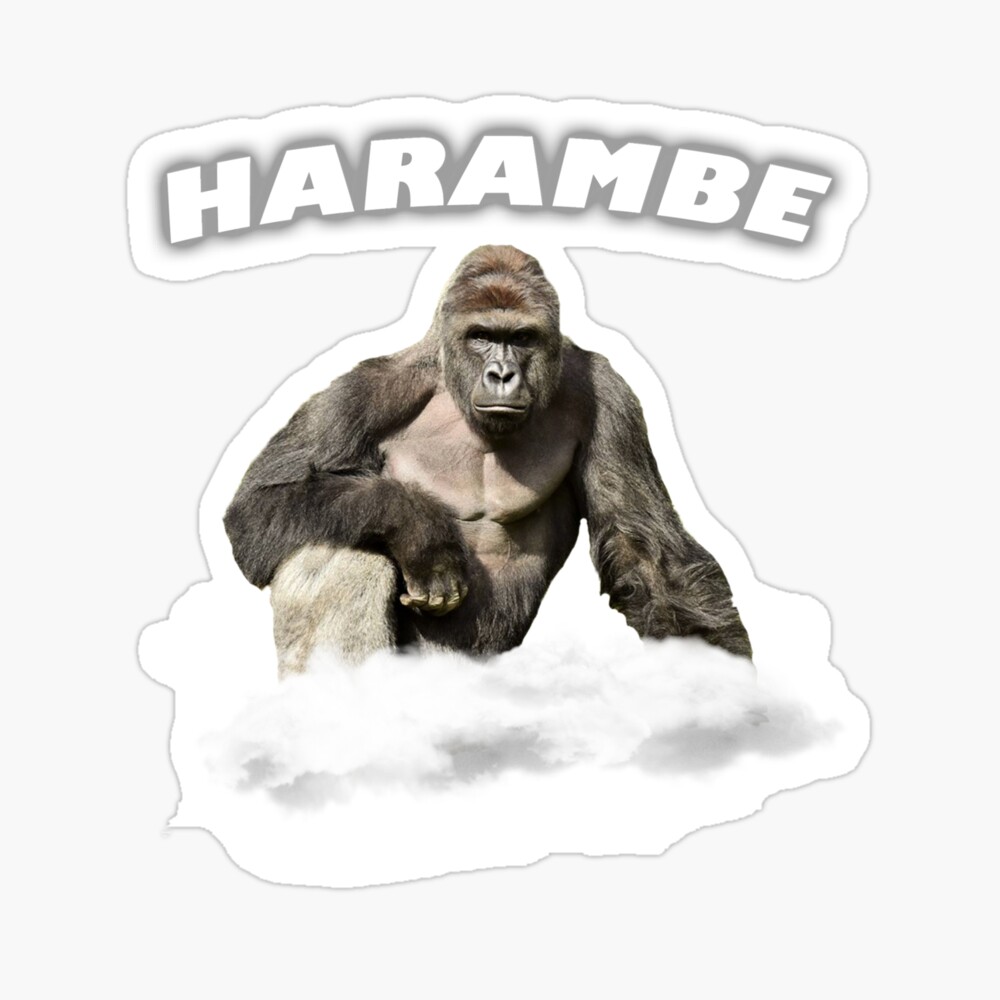 Harambe, Advance, gorilla, Giphy, hashtag, Leash, Internet meme, digital,  pixel Art, Rarity