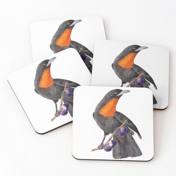 Item preview,  Red Ruffed Fruitcrow - Exotic Birds designed and sold by AlexSin.