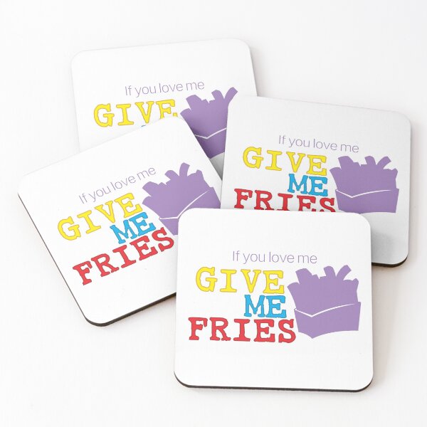 Item preview, If you love me, give me fries (just letters) designed and sold by sunsunyy.