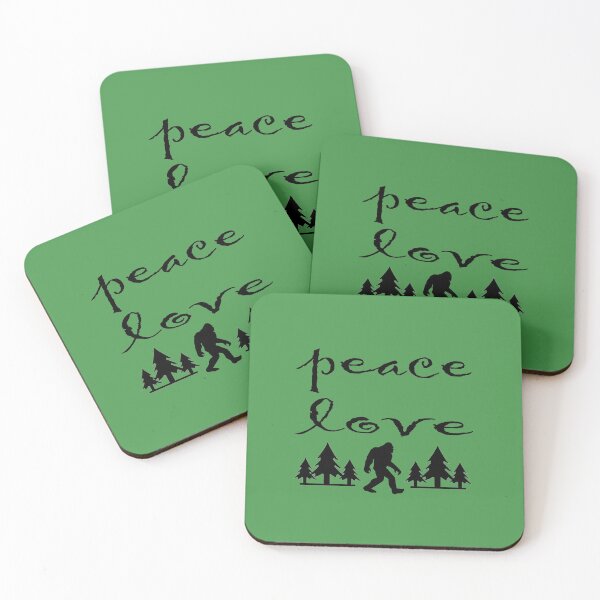 Item preview, Official Peace Love Bigfoot Sasquatch designed and sold by GreenTurtleTeez.